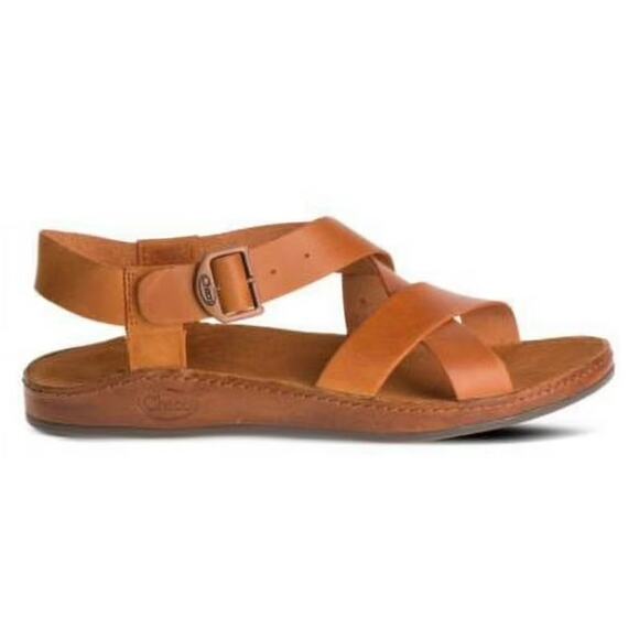 Chaco Wayfarer Sport Sandals Leather ChacoGrip LUVSEAT Sling Back Rust Brown 9 - Picture 1 of 8